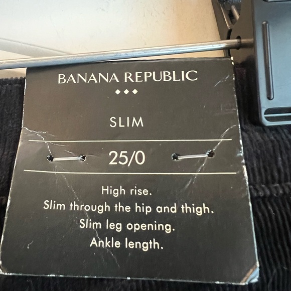 Banana Republic High Rise Slim Corduroy Pants 25/0 - Picture 7 of 8